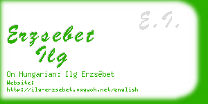 erzsebet ilg business card